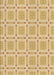 Patterned Orange Gold Rug, pat3204brn