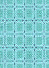 Machine Washable Transitional Blue Turquoise Green Rug, wshpat3204lblu