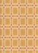 Machine Washable Transitional Orange Rug, wshpat3204org