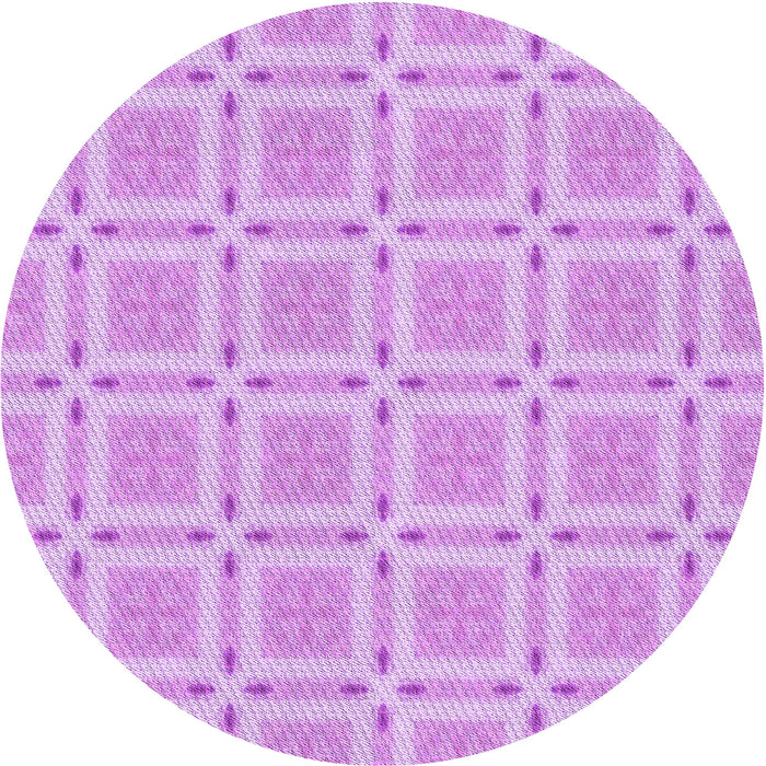 Square Patterned Purple Rug, pat3204pur