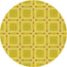 Square Machine Washable Transitional Yellow Rug in a Living Room, wshpat3204yw