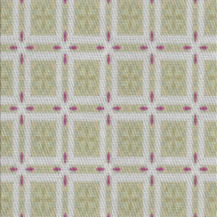 Machine Washable Transitional Khaki Green Rug, wshpat3204