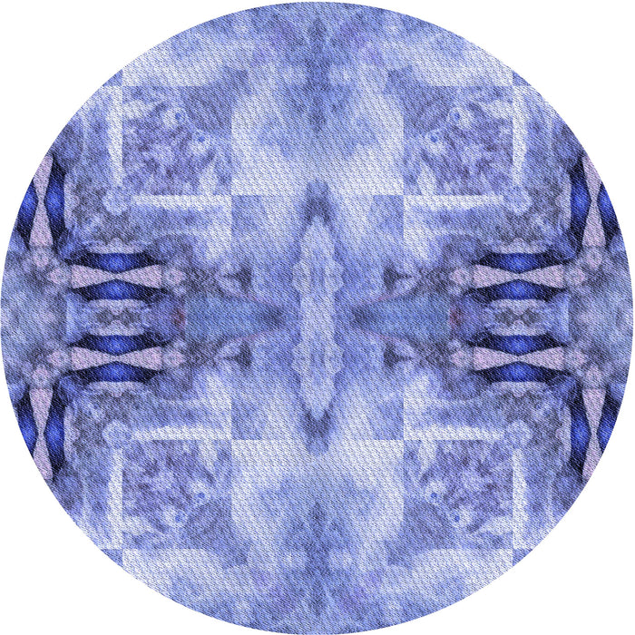 Square Patterned Jeans Blue Rug, pat3205blu