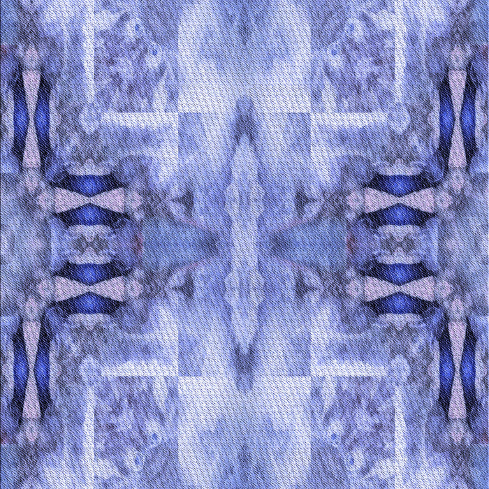 Machine Washable Transitional Jeans Blue Rug, wshpat3205blu