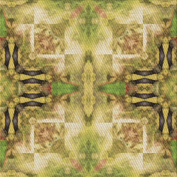 Round Patterned Golden Brown Yellow Rug, pat3205brn