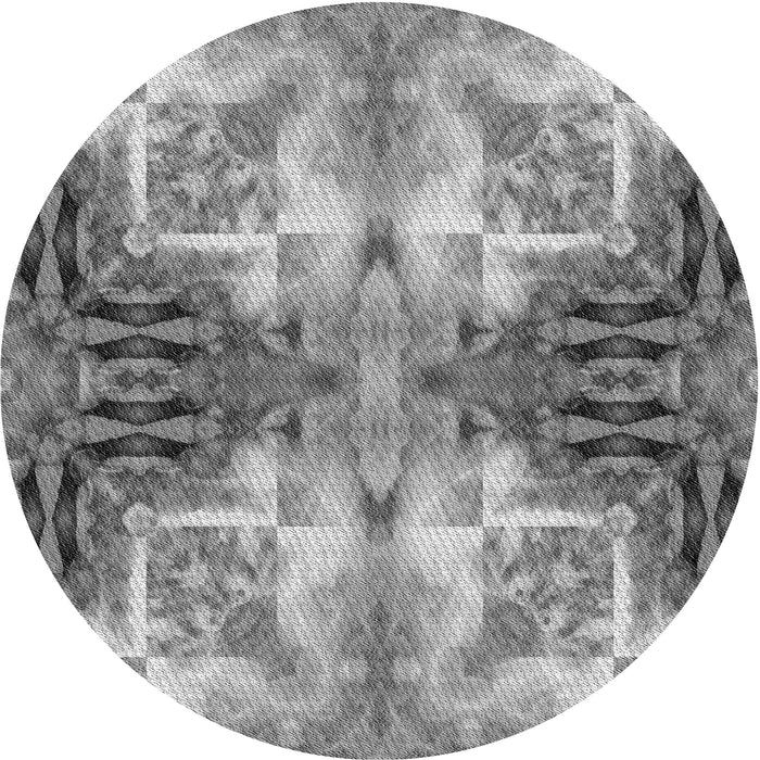 Square Patterned Cloud Gray Rug, pat3205gry