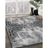 Patterned Cloud Gray Rug, pat3205gry