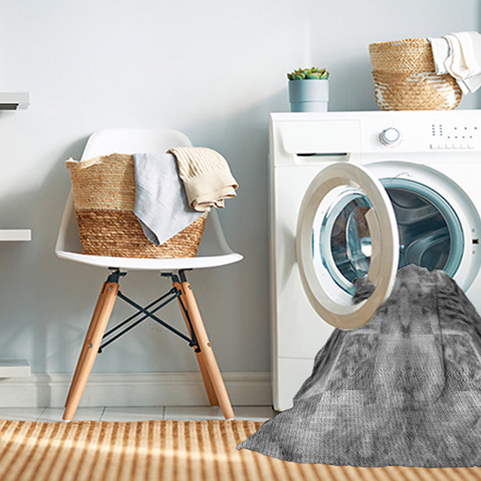 Machine Washable Transitional Cloud Gray Rug in a Washing Machine, wshpat3205gry