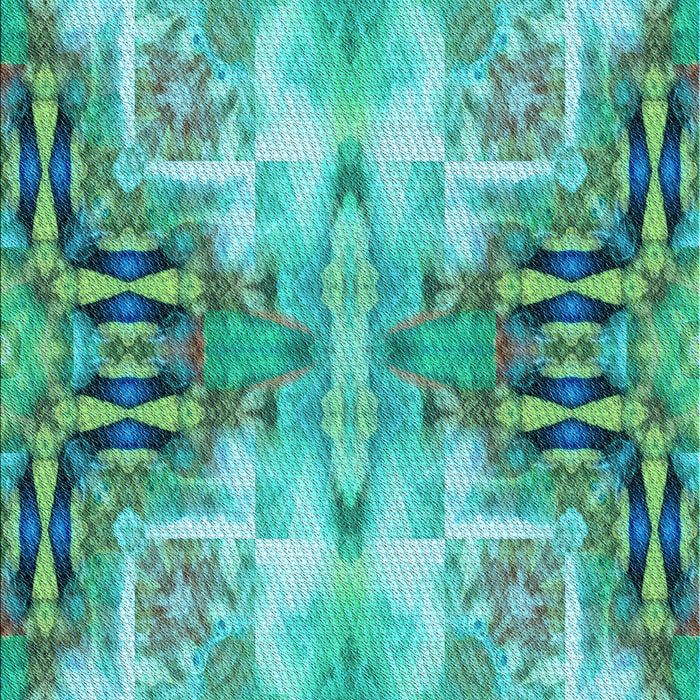 Machine Washable Transitional Dark Cyan Green Rug, wshpat3205lblu