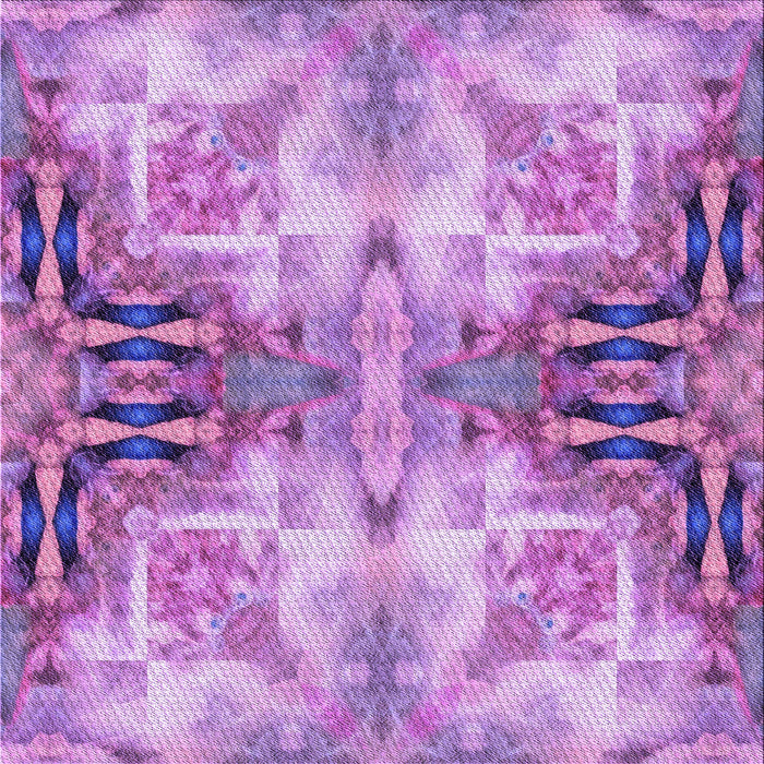 Round Patterned Violet Purple Rug, pat3205pur