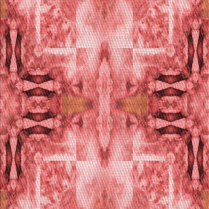 Patterned Light Coral Pink Rug, pat3205rd