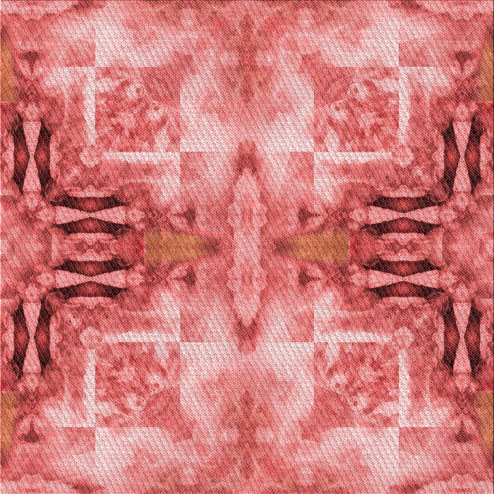 Round Machine Washable Transitional Light Coral Pink Rug, wshpat3205rd