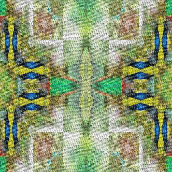 Machine Washable Transitional Green Rug, wshpat3205