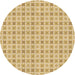 Square Patterned Caramel Brown Rug, pat3206brn