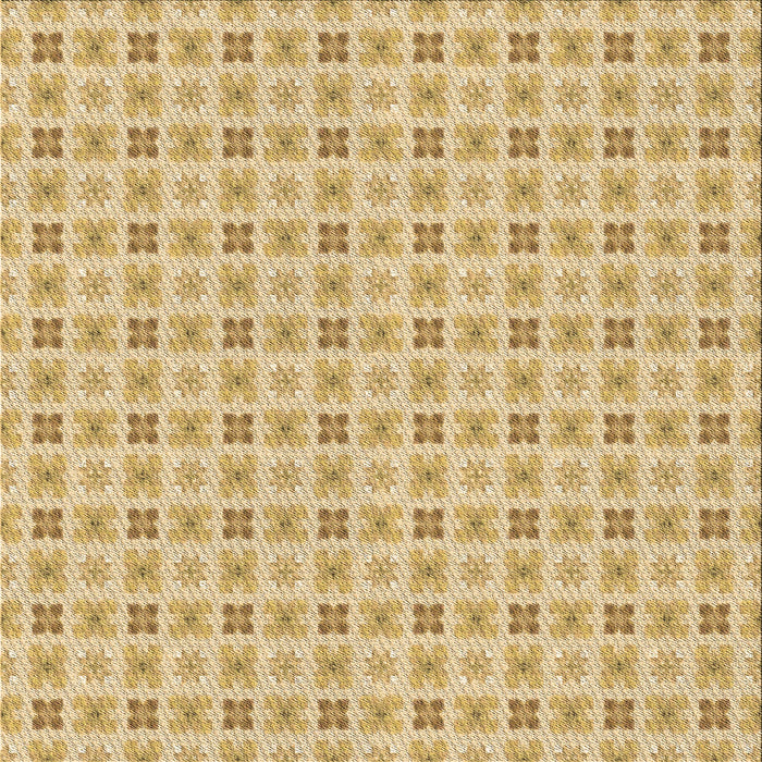 Round Patterned Caramel Brown Rug, pat3206brn