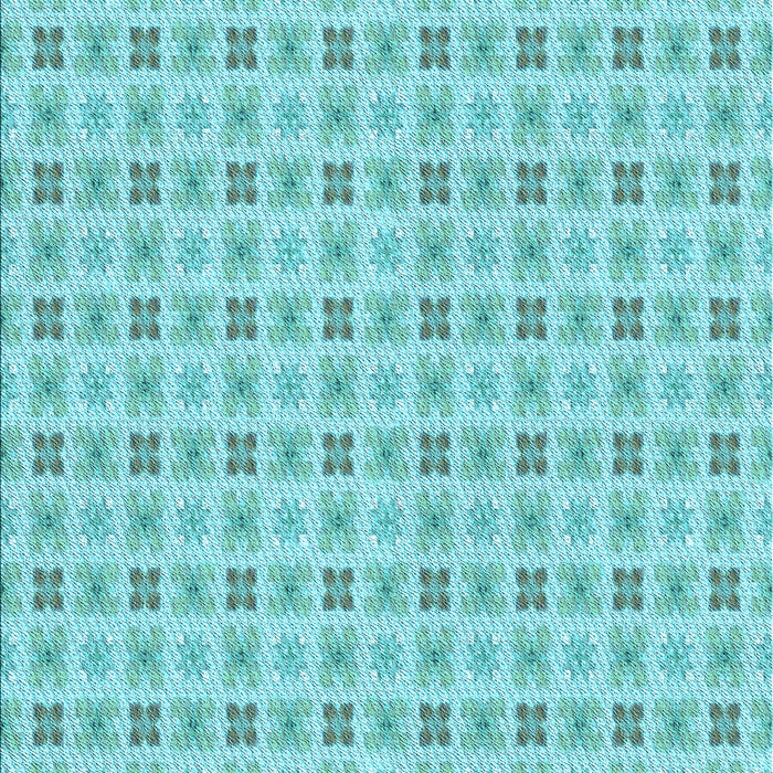 Patterned Macaw Blue Green Rug, pat3206lblu