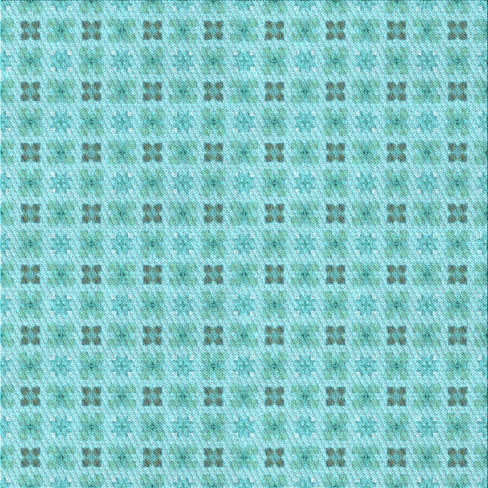 Round Patterned Macaw Blue Green Rug, pat3206lblu