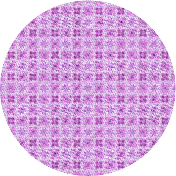Square Machine Washable Transitional Blossom Pink Rug in a Living Room, wshpat3206pur