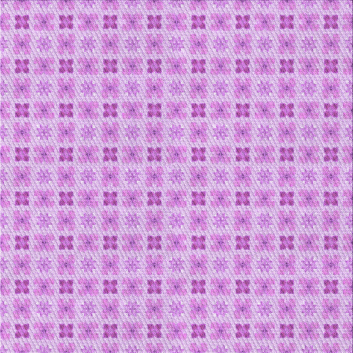 Round Machine Washable Transitional Blossom Pink Rug, wshpat3206pur