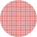 Square Patterned Pink Rug, pat3206rd