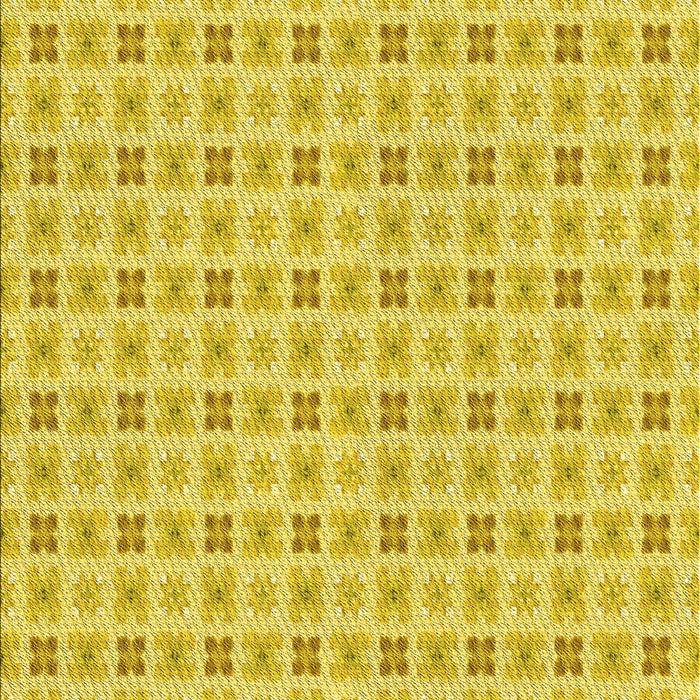 Machine Washable Transitional Yellow Rug, wshpat3206yw
