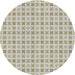 Sideview of Patterned Khaki Green Novelty Rug, pat3206