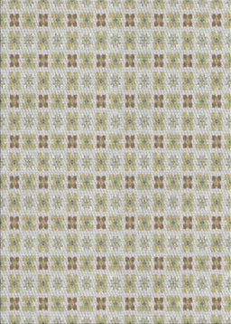 Patterned Khaki Green Novelty Rug, pat3206