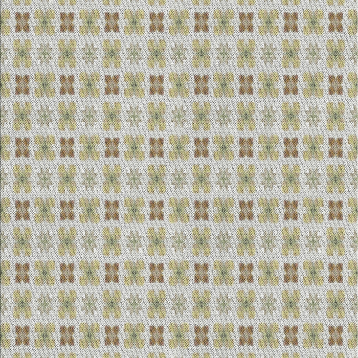 Patterned Khaki Green Novelty Rug, pat3206