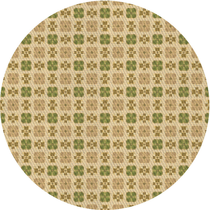 Square Machine Washable Transitional Dark Golden Brown Rug in a Living Room, wshpat3207brn