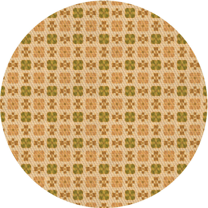 Square Machine Washable Transitional Orange Rug in a Living Room, wshpat3207org