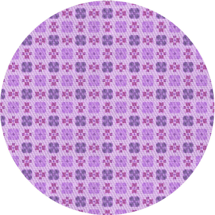 Square Machine Washable Transitional Blossom Pink Rug in a Living Room, wshpat3207pur