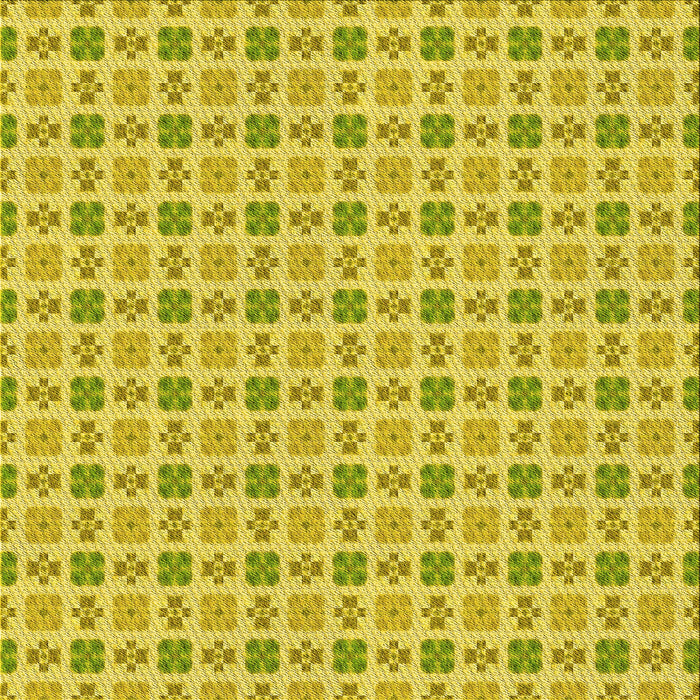 Round Machine Washable Transitional Golden Yellow Rug, wshpat3207yw