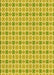 Machine Washable Transitional Golden Yellow Rug, wshpat3207yw