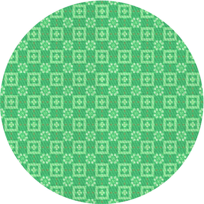 Square Machine Washable Transitional Lime Mint Green Rug in a Living Room, wshpat3208grn