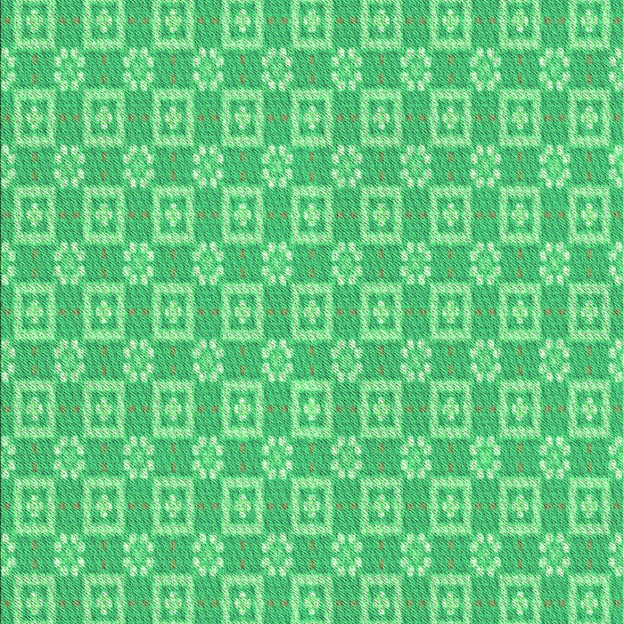 Machine Washable Transitional Lime Mint Green Rug, wshpat3208grn