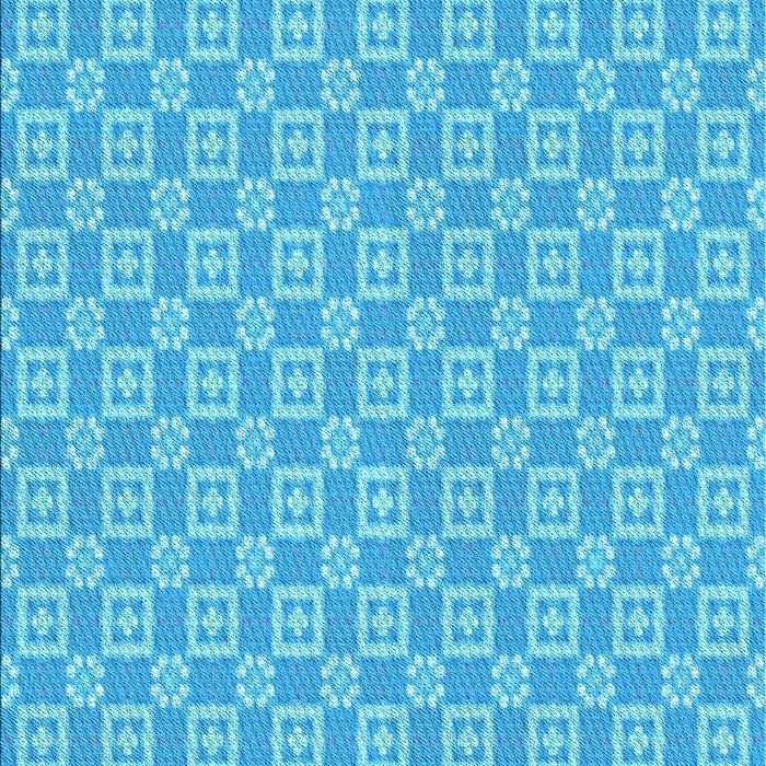 Machine Washable Transitional Bright Turquoise Blue Rug, wshpat3208lblu