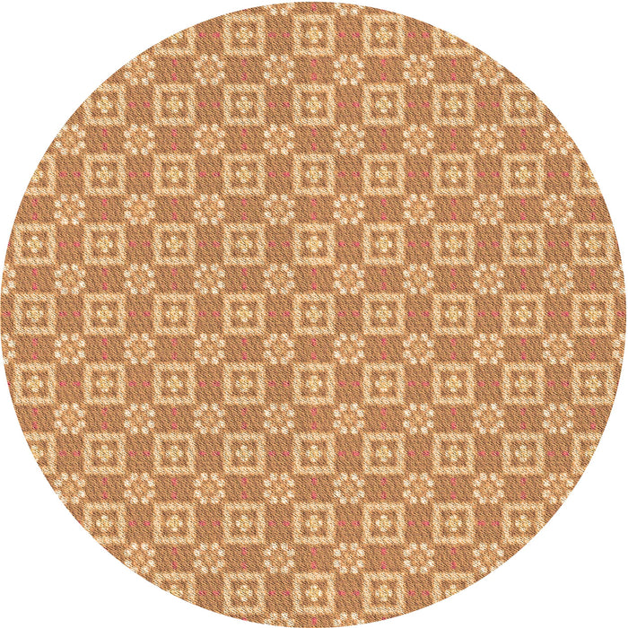 Square Machine Washable Transitional Yellow Orange Rug in a Living Room, wshpat3208org