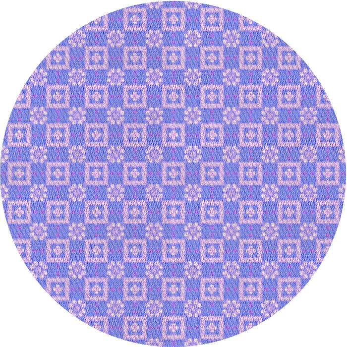 Square Machine Washable Transitional Light Slate Blue Rug in a Living Room, wshpat3208pur