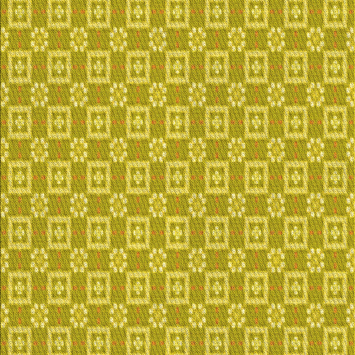 Machine Washable Transitional Yellow Rug, wshpat3208yw