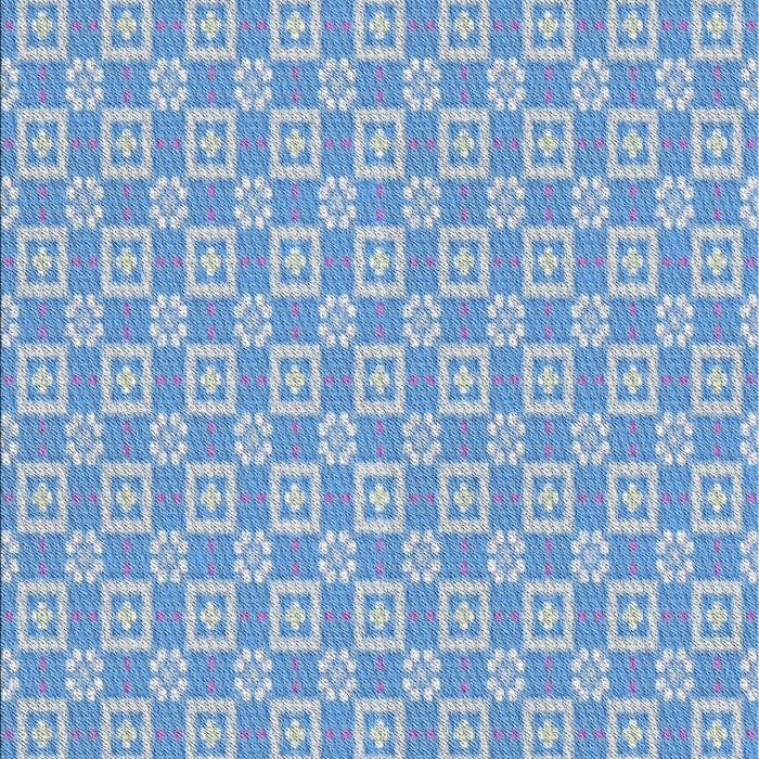 Patterned Jeans Blue Abstract Machine Washable Rug, wshpat3208