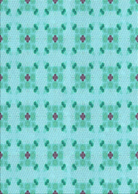 Machine Washable Transitional Turquoise Green Rug, wshpat3209lblu