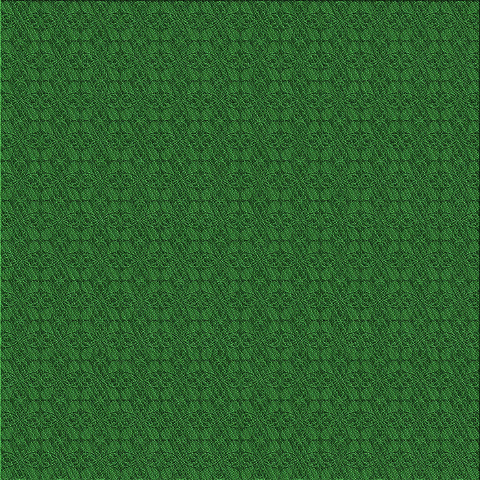 Round Machine Washable Transitional Deep Emerald Green Rug, wshpat321grn