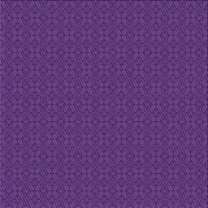 Round Patterned Purple Rug, pat321pur