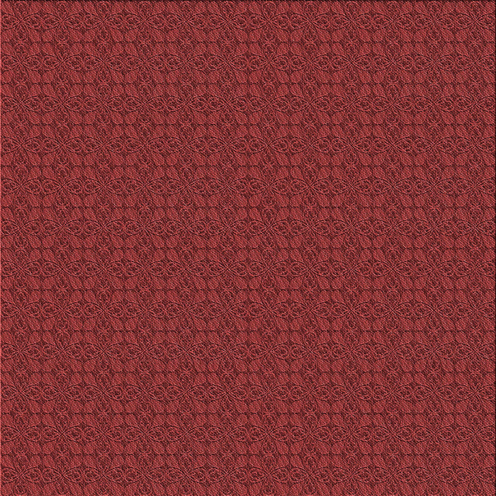 Round Patterned Cranberry Red Rug, pat321rd