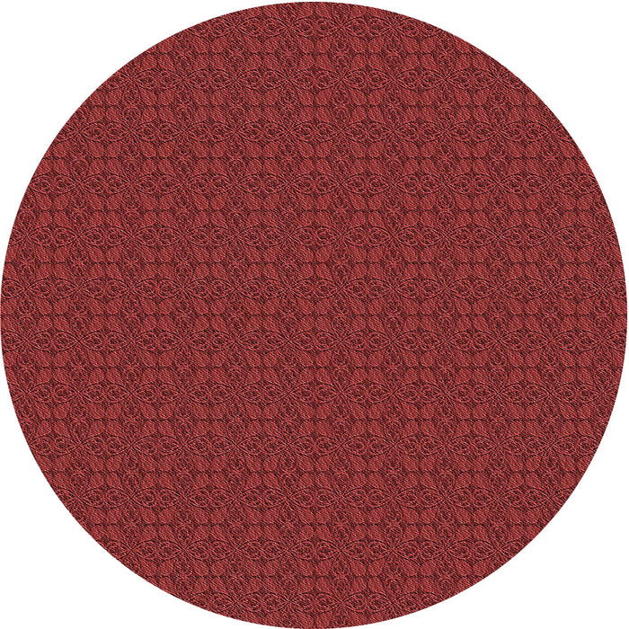 Square Patterned Cranberry Red Rug, pat321rd