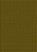 Patterned Dark Yellow Green Rug, pat321yw