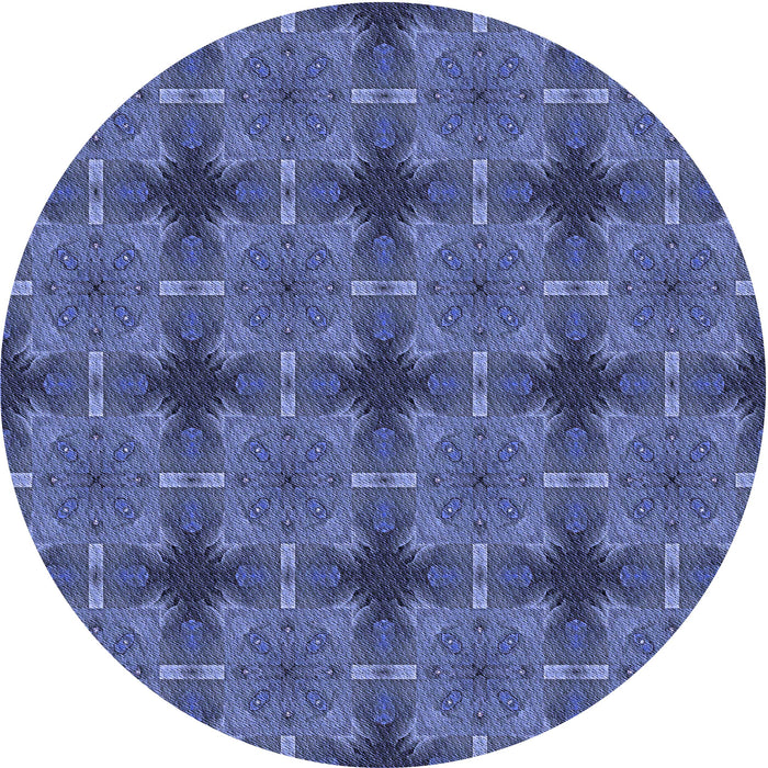 Square Machine Washable Transitional Blue Rug in a Living Room, wshpat3210blu