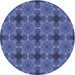 Square Machine Washable Transitional Blue Rug in a Living Room, wshpat3210blu