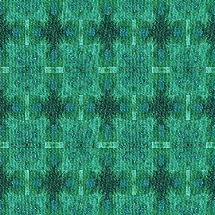 Patterned Medium Teal Green Rug, pat3210lblu