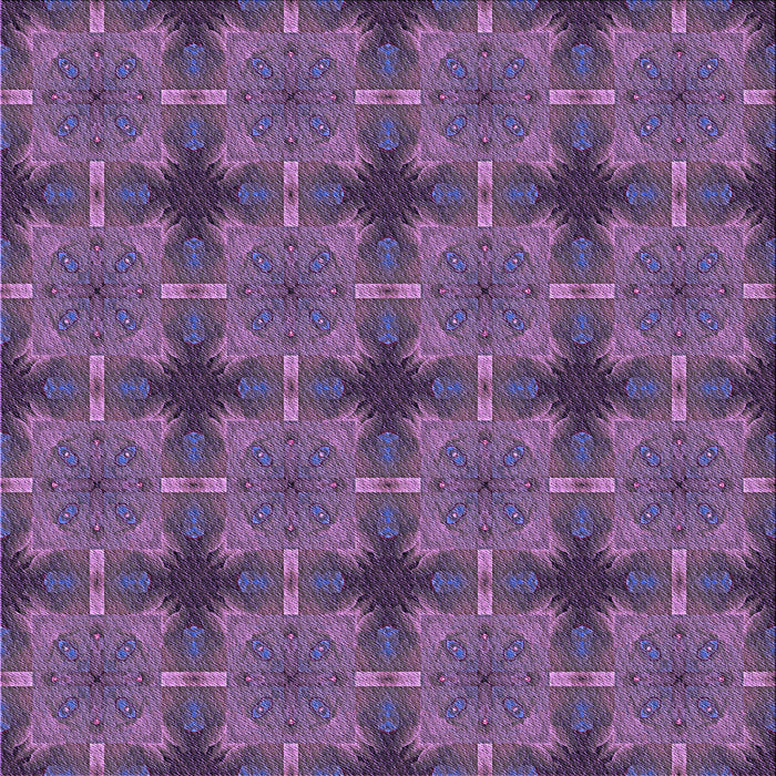 Round Patterned Purple Rug, pat3210pur